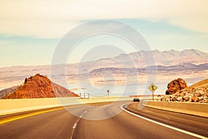 Highway in the Arizona desert