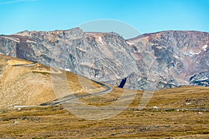 Highway in Beartooth Mountains