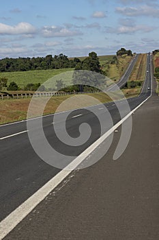 Highway on a beautiful sunny day, highway Castelo Branco