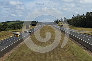 Highway on a beautiful sunny day, highway Castelo Branco