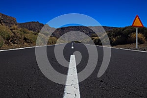 Highway with Blank Sign