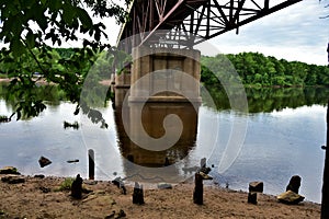 Highway 243 bridge across the St. Croix river between Minnesota and Osceola wisconsin