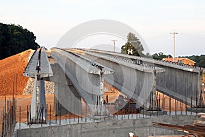 Highway bridge construction