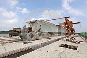 Highway Bridge Construction Site