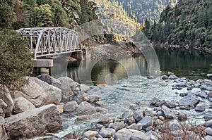 Highway bridge in the Feather River Canyon