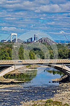 Highway 20 Bridge Over Chaudiere River In Quebec City