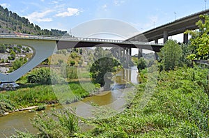 Highway bridges over Rio Llobrega, Martorell photo