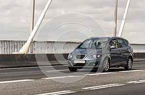 Highway with car