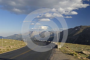 Highway in Colorado Rocky Mountains