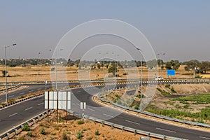 Highway curve road