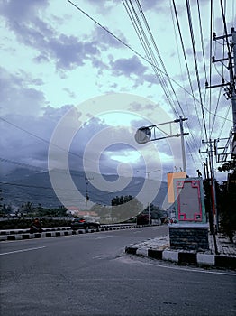 the highway that is almost every day crowded with cars and motorbikes