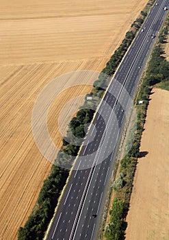 Highway in farmland