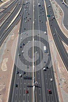 Highway or Freeway in the US from above