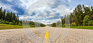 On the highway between Grande Prairie and Grande Cache Alberta