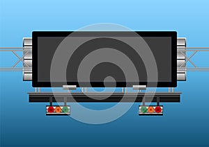 Highway informative electronic display photo