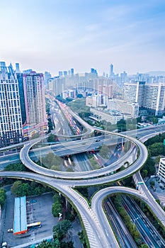 A highway interchange in guangzhou