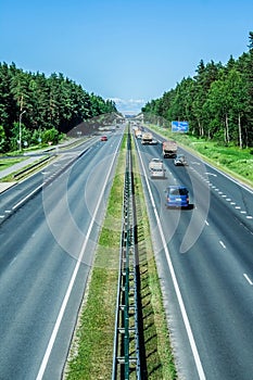 Highway in Latvia