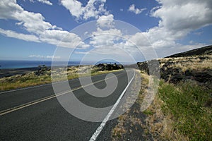 Highway Through Lava Field