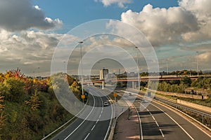Highway In Leeds, Uk