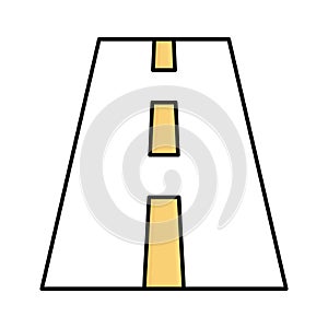 Highway Line vector icon which can easily modify or edit