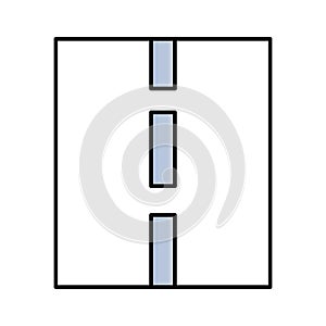 Highway Line vector icon which can easily modify or edit