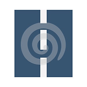 Highway Line vector icon which can easily modify or edit