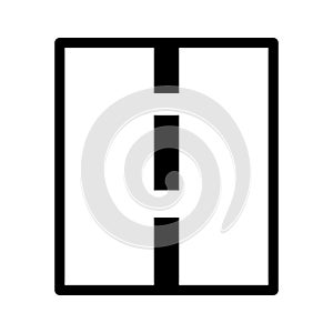 Highway Line vector icon which can easily modify or edit