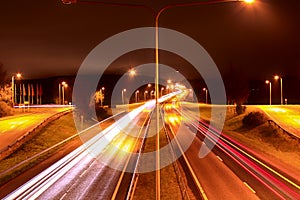 Highway longexposure from Espoo, Finland