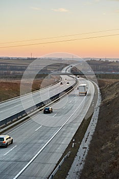 Highway with low traffic