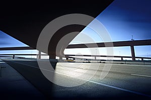 Highway motorway road intersection photo