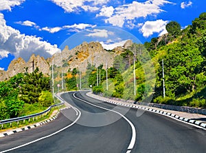 Highway in the mountains