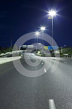 Highway at Night photo