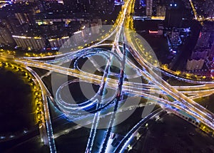 Highway at night zhengzhou china