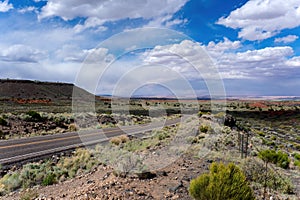 A Highway in Northern Arizona near Flagstaff