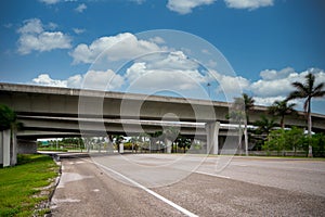 Highway 595 over US1 in Fort Lauderdale FL USA photo