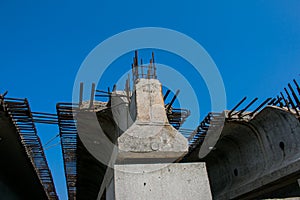 Highway overpass construction.