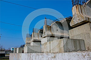 Highway overpass construction.