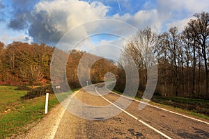 Highway passing through rural ares