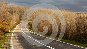 Highway passing through rural ares