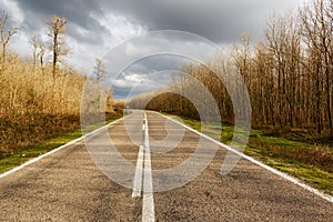 Highway passing through rural ares