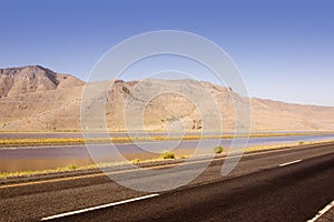 Highway, Pond and the Mountain
