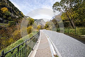 Highway in the Pyrenees in Andorra