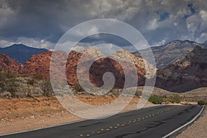 Highway in Red Rock Canyon