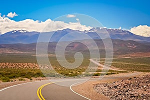 Highway road through Argentinia photo