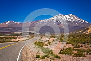 Highway road through Argentinia photo