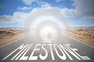 Highway/ road concept - milestone