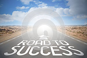 Highway/ road concept - road to success