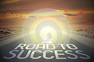 Highway/ road concept - road to success