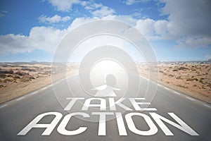 Highway/ road concept - take action