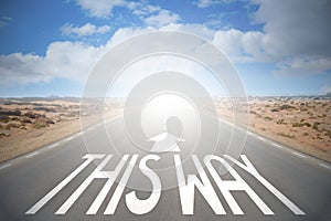 Highway/ road concept - this way